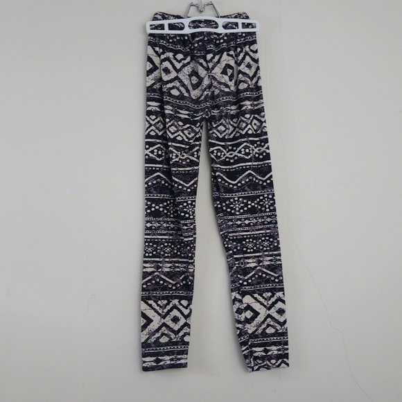 Bohemian Tribal Print Pattern Soft Warm Cozy Stretchy Leggings Pants - Picture 7 of 8
